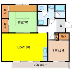 緑苑東団地8号棟の物件間取画像